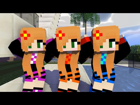 MONSTER SCHOOL :CHICKEN WING MEME ELEMENTAL ALEX SISTERS - MINECRAFT ANIMATION