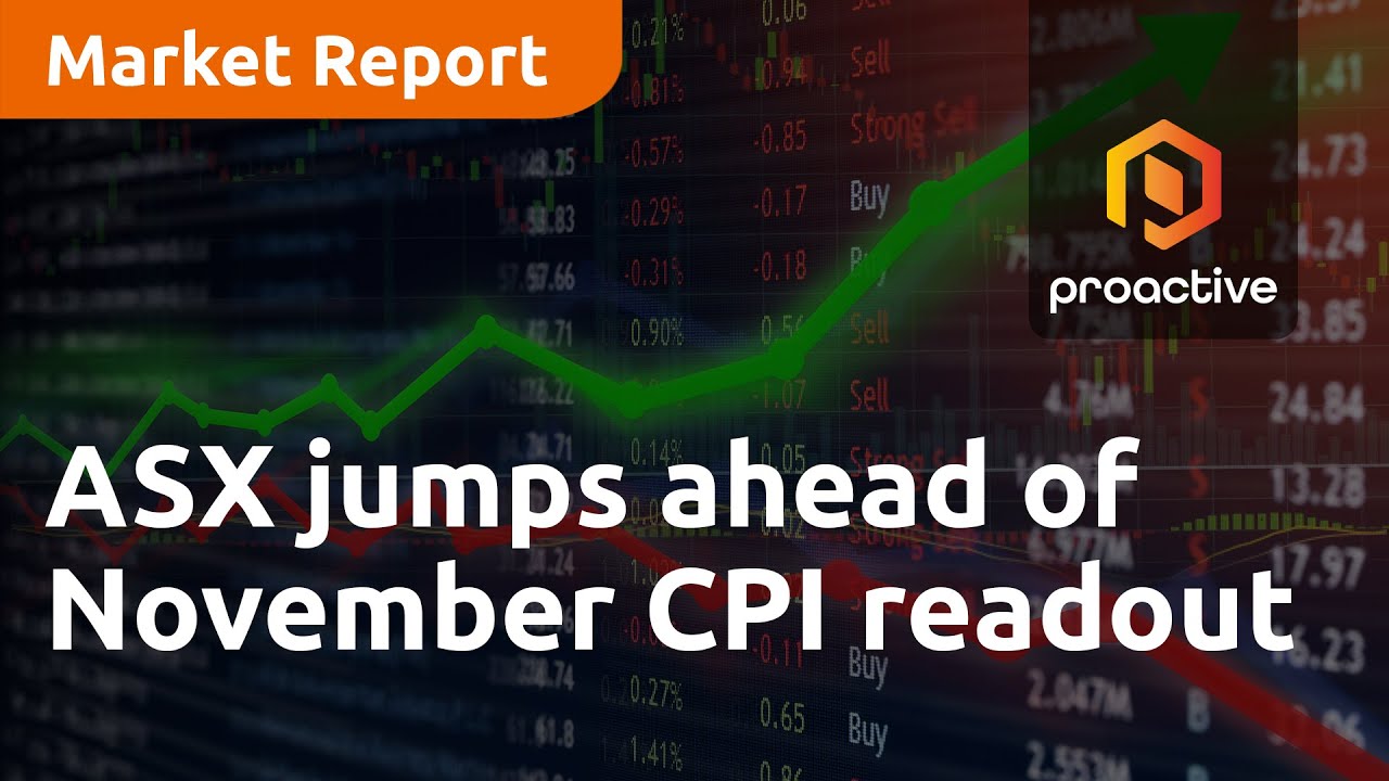 ASX jumps ahead of November CPI readout - Market Report