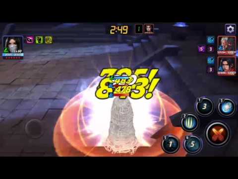 Marvel Future Fight -  Shadowland Floor 14 Solo  - Silk vs Sister Grim Blast Relay