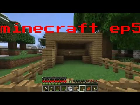 minecraft ep5 hønsehus byg