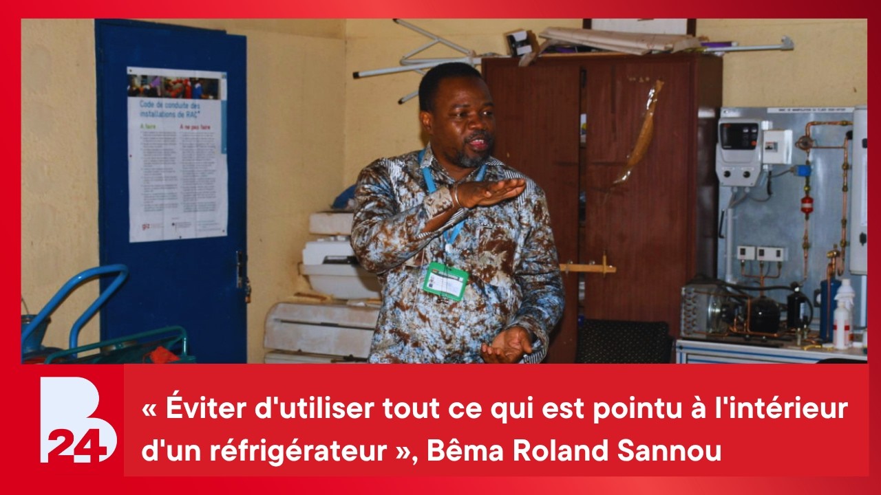 « Éviter d'utiliser tout ce qui est pointu à l'intérieur d'un réfrigérateur », Bêma Roland Sannou