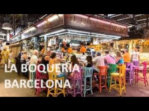 Barcelona's most famous market square - Mercat de Sant Josep - La Boqueria - Spain