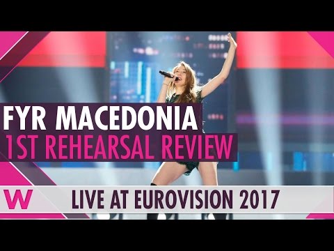 FYR Macedonia First Rehearsal: Jana Burčeska 