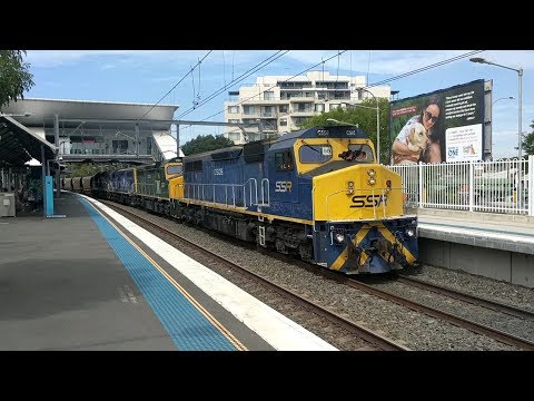 Quad C's crossing Triple NRs at West Ryde station