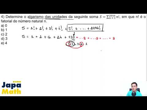 Prova Resolvida EsPCEx (2016 - 2017) - Fatorial