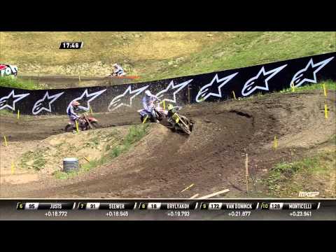 Jeremy Seewer pass Roberts Justs MXGP of Sweden 2015 - motocross