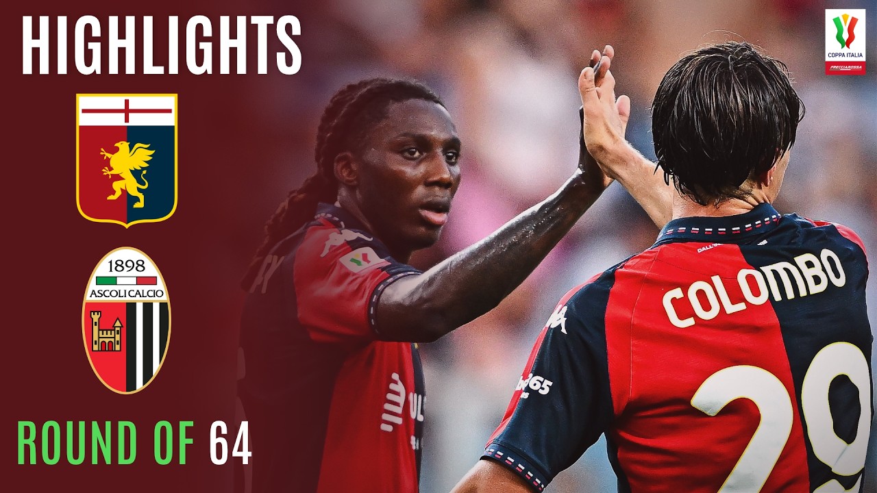 Genoa Strong at Home! | GENOA-ASCOLI 4-1 | HIGHLIGHTS | Coppa Italia Frecciarossa 2026/27