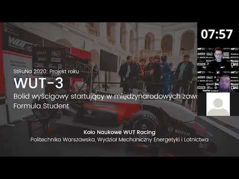 KN WUT Racing - prezentacja konkursowa StRuNa 2020 ( WUT- 3)