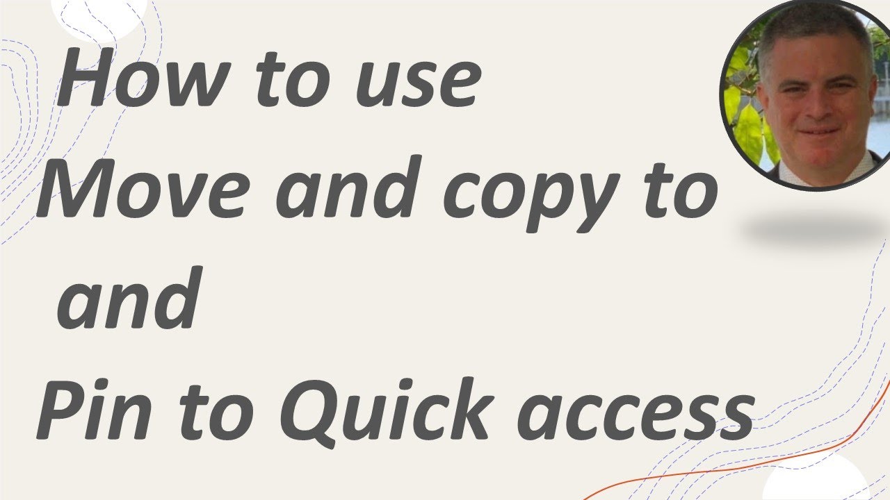 How to work with Move and copy to and Pin to Quick access (SharePoint)