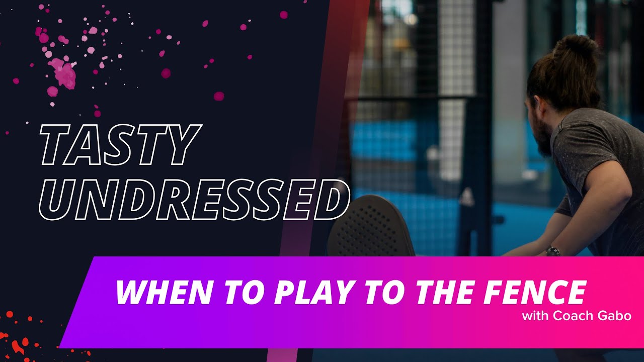 Aggressive net play strategy targeting the fence.