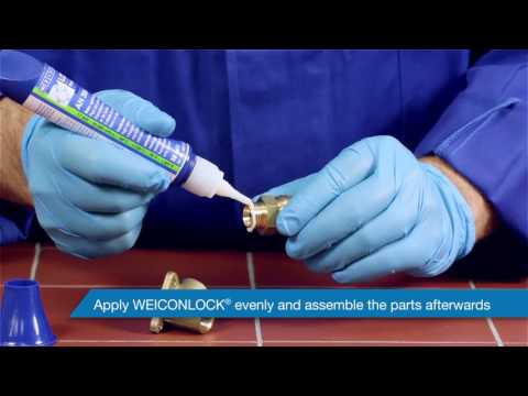 Анаэробный клей WEICONLOCK AN 305-72 герметизация резьбовых соединений труб и фитинга видео