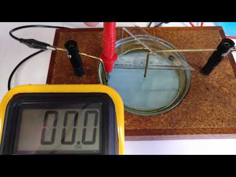 Electric field equipotential lines - Copper Sulphate