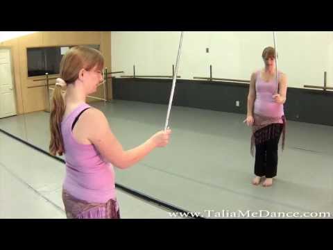 Video of Belly Dance Lesson With Talia - Cane Dance Forward twirl - S2:E16 Lesson #56 (fixed)