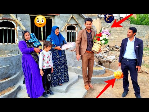 A strange and different marriage:😳the marriage of a young nomad with a pregnant widow🤩