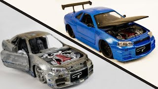 Repair Abandoned Toy Car 2.Nissan Skyline GTR R34