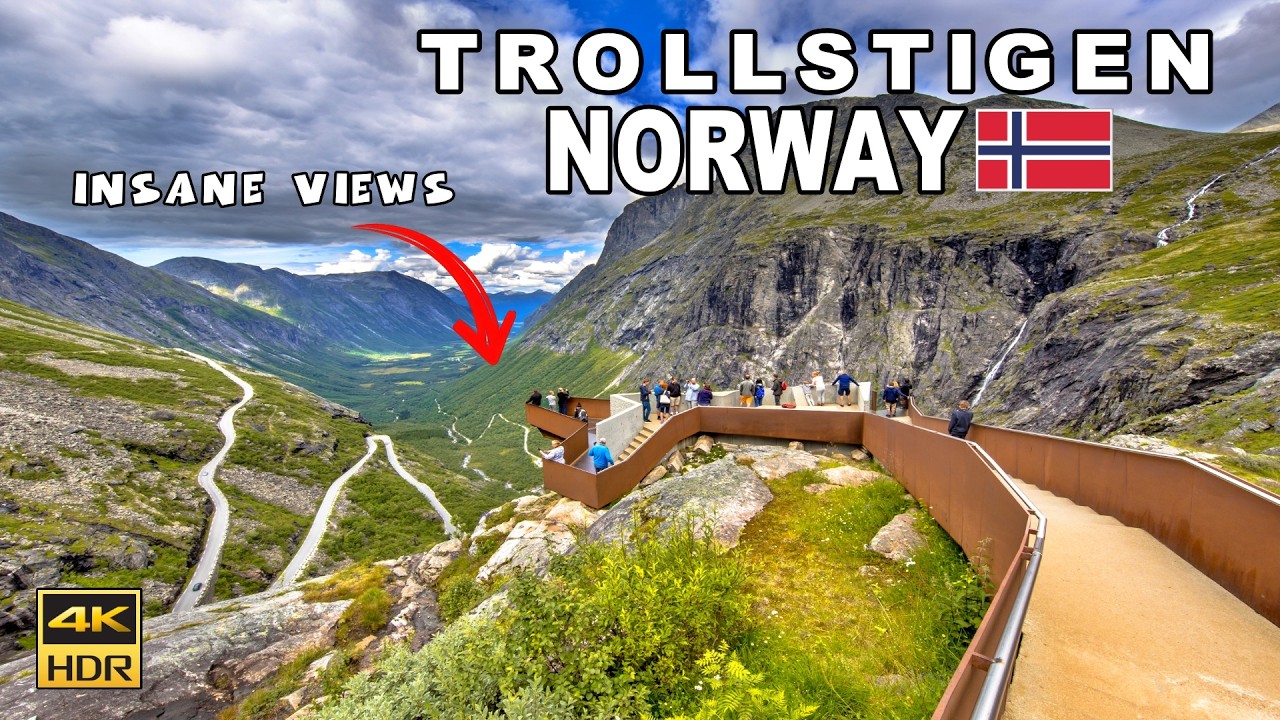 Trollstigen Viewpoint 4K 🇳🇴 Norway’s Most Spectacular Mountain Views & Drone Views 4K 60 fps