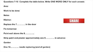 Thorndyke's Builders | IELTS LISTENING TEST