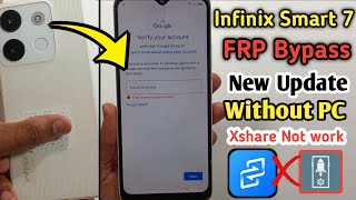 Infinix Smart 7/7HD frp bypass Android 12,13 | Infinix X6516 X6515 Google Account Remove Without Pc