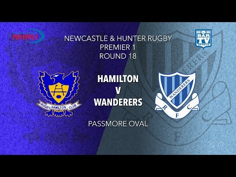 2019 NHRU - Round 18 - Hamilton Hawks v Wanderers