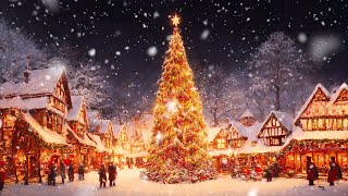 RELAXING Beautiful Snowy Christmas Ambience 2024 🎁 Best Christmas Songs of All Time for Relax