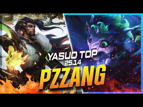PZ ZZANG - Yasuo vs Gnar TOP Patch 25.14 - Challenger Yasuo Gameplay