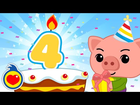 Hoy es tu cumpleaños - 4 Años  🥳 ¡Feliz Cumpleaños! ♫ Plim Plim ♫ Canciones Infantiles
