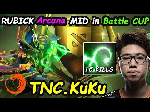 TNC KuKu - [RUBICK] MIDLANE SUPERSTAR  INSANE SKILL ARCANA SET  Battle Cup Dota2 7.20