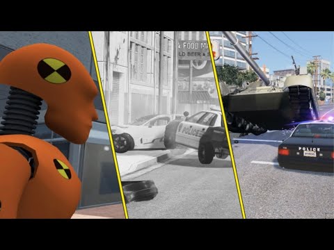 Crash Test Dummy VS Police #1 - BeamNG DRIVE