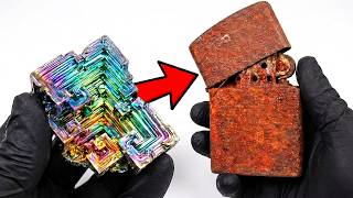 Huge Bismuth Lighter Restoration - ASMR
