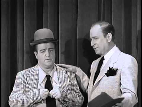 abbott and costello  he is 40 she is 10