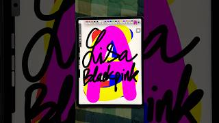 Download lagu Lisa BLACKPINK Name Drawing 💖 Fun Fan Art #Shorts mp3
