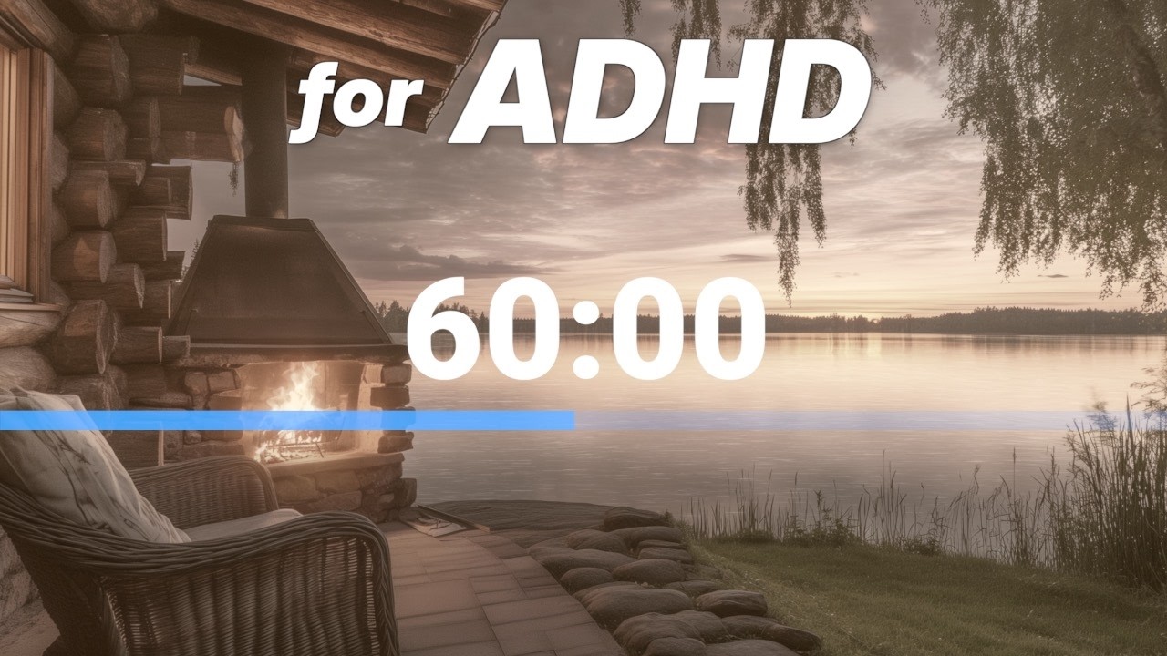 60分タイマー付き作業用ブラウンノイズ｜ADHD・発達障害・集中できない人用