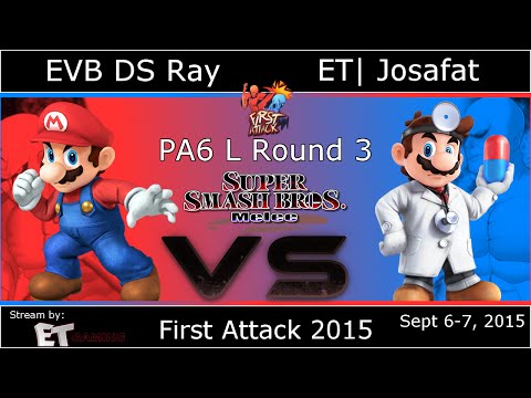 [FA2015] EVB DS| Ray (Mario) VS ET| Josafat (Dr  Mario) - Melee Pools A6 L Quarters
