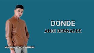 DONDE - Andi Bernadee (LIRIK)
