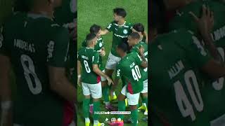 Vitor Roque amplia para o Palmeiras contra o Capivariano, 2 a 0, na Arena Barueri 🐷🟢 #Shorts