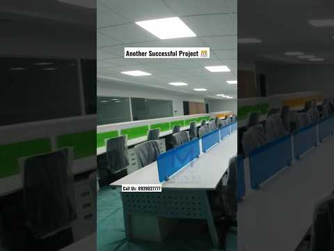 Plywood modular office workstation