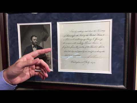 Ulysses S. Grant Signed Arrest Warrant- Fugitive wanted for murder!
