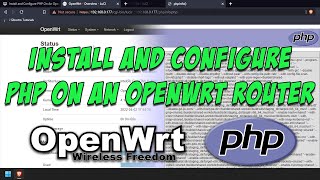 Install and Configure PHP On An OpenWRT Router [with TinyFileManager]