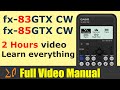 Casio FX-83GT CW and Casio FX-85GT CW Calculators fully manul