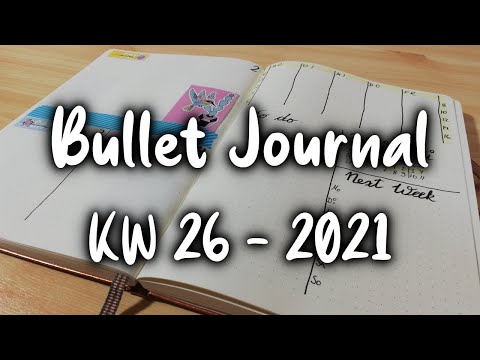 Summer Fun | Wochendeko | KW 26 - 2021 | Bullet Journal | Plan with me [German/Deutsch]
