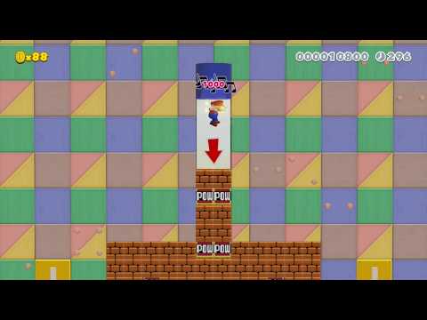 Super Mario Maker 2 - 私に暖かい言葉をくれたフレンさんに、感謝のミニ爽快コース♪ by TH.M.もあ♪ - No Commentary