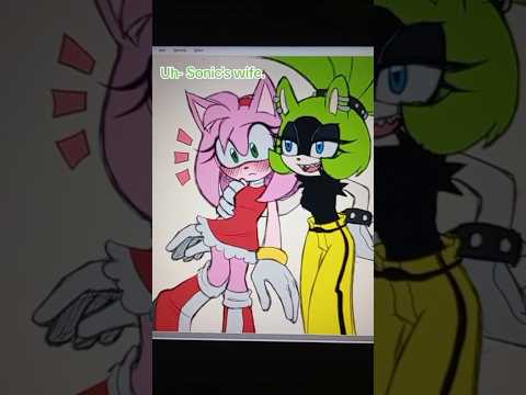 Don't let Surge catch you fumbling, Sonic 👀 #sonicthehedgehog #amyrose #surgethetenrec #sonamy