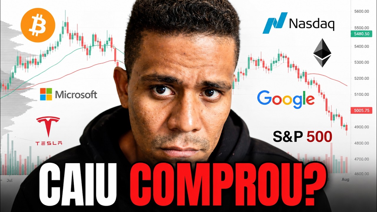 TRADING AO VIVO: MAIS QUEDAS A CAMINHO? BITCOIN, SP500, NASDAQ, OURO, FOREX