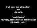 Sweeney Todd Not While I'm Around-Lyrics