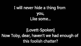 Sweeney Todd Not While I&#39;m Around-Lyrics