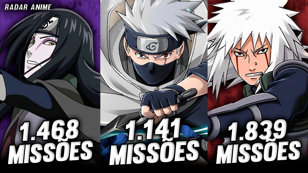 OS 10 NINJAS QUE MAIS COMPLETARAM MISSÕES EM NARUTO