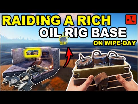 DAY ONE Solo Raiding The RICHEST OIL RIG FARMER! - Rust Solo Survival