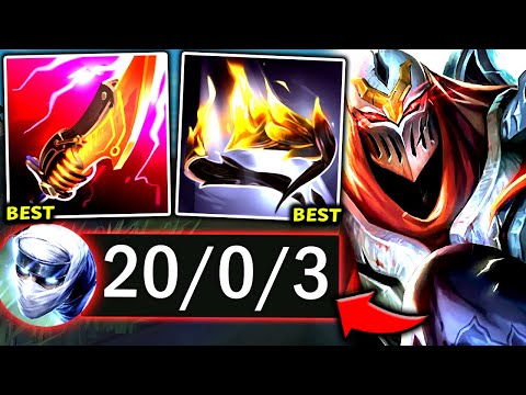 ZED TOP #1 BEST BUILD TO 1V5 EVERYONE (ZED IS A BEAST👌) - 2025 Zed TOP Gameplay Guide