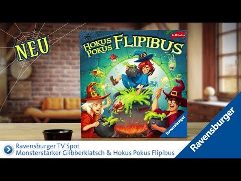 Ravensburger TV Spot - Monsterstarker Glibberklatsch & Hokus Pokus Flipibus