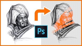 How to Extract *Pencil Sketches* and *Line Art*  | Photoshop CC 2018